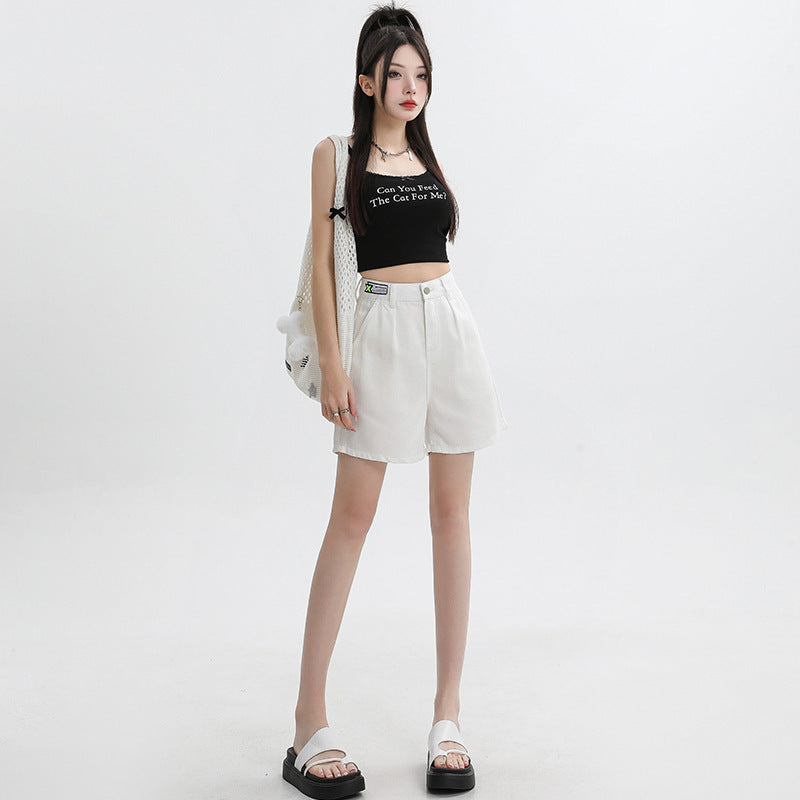Summer Ultra-thin Tencel Lyocell Denim Shorts