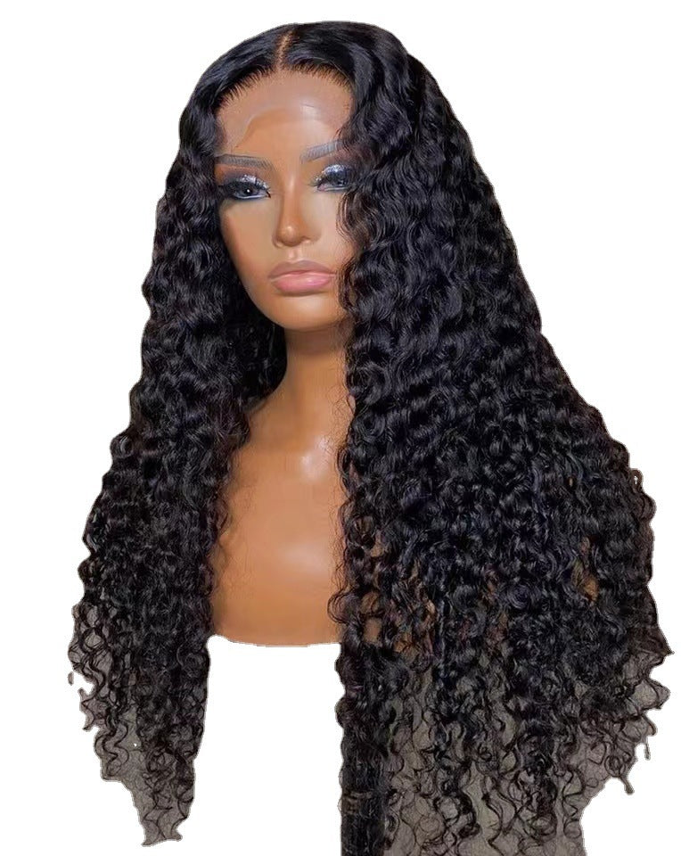 Long Curly Front Lace Chemical Fiber Wig