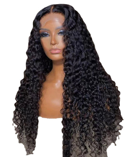 Long Curly Front Lace Chemical Fiber Wig