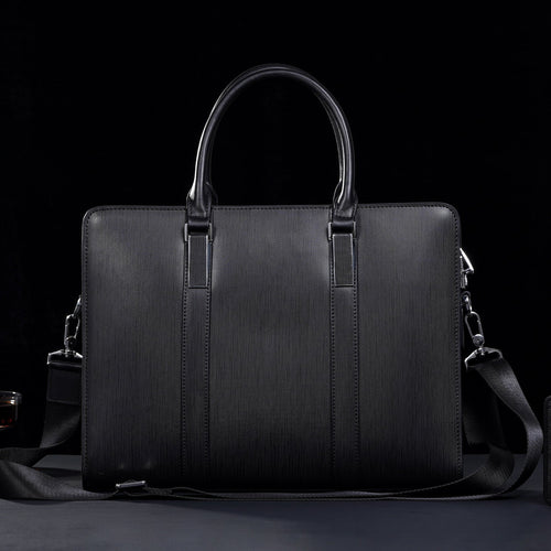 High-end Business Computer Men's Cowhide Handbag