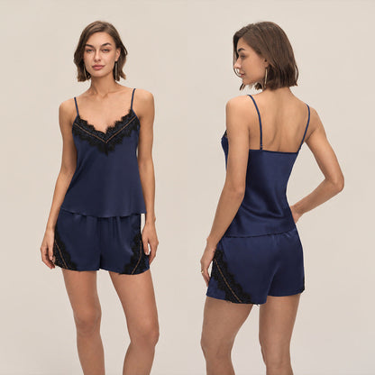 Suspender Shorts Set Womens Loungewear Nightwear