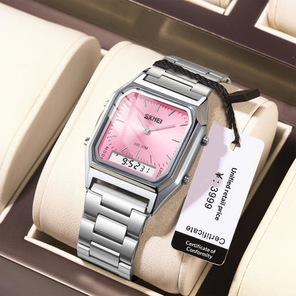 Couples Business Wristwatch Minimalist Stylish Multi-functional Alarm Watch