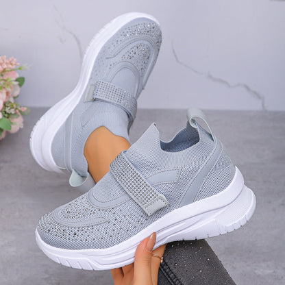 Deep-soled Breathable Wedge Sneakers For Women