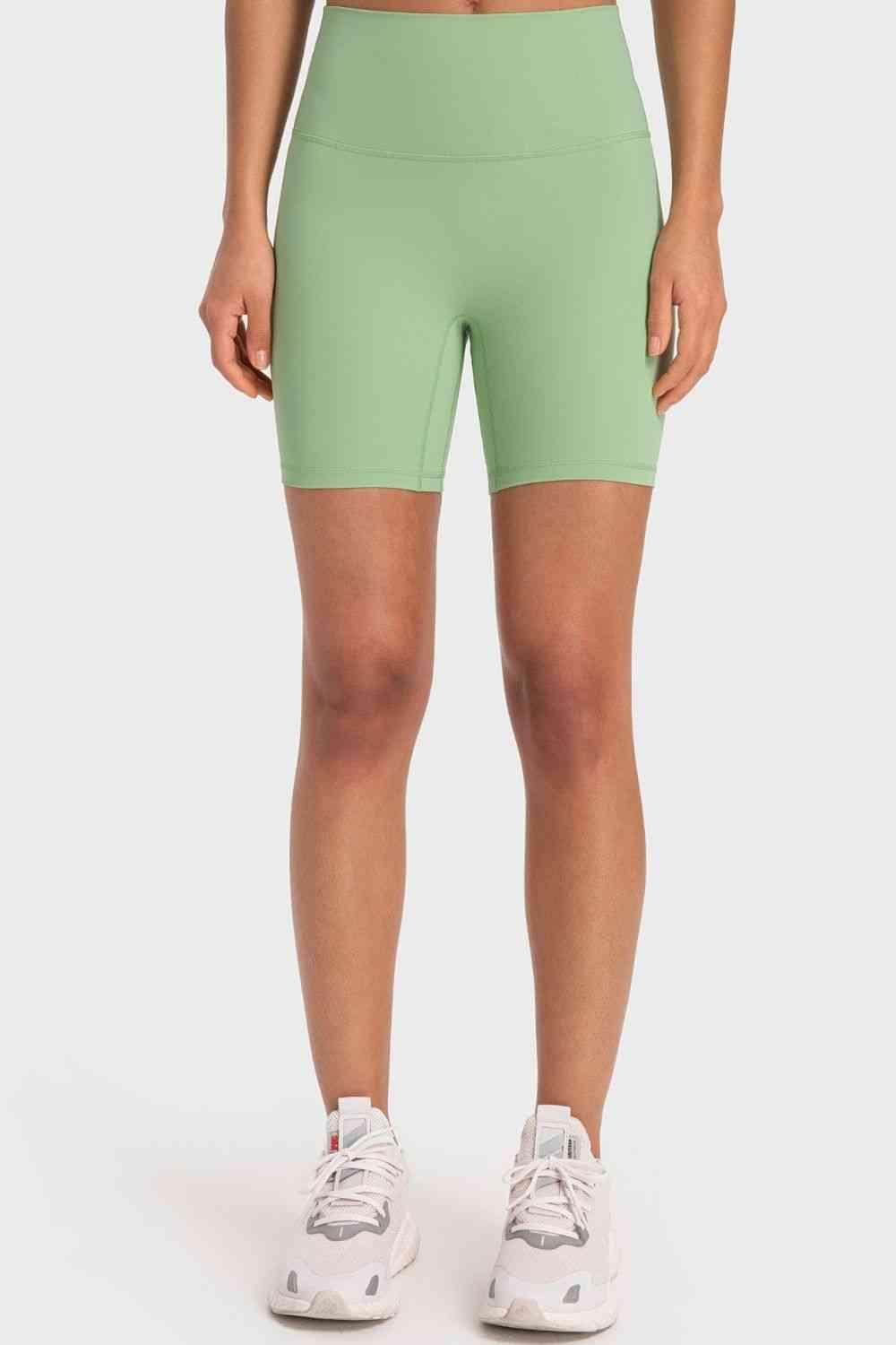 Millennia Staying Cozy Wide Waistband Biker Shorts For Comfort