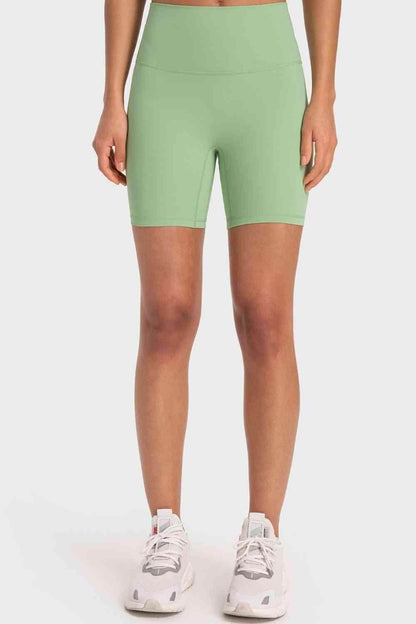 Millennia Staying Cozy Wide Waistband Biker Shorts For Comfort
