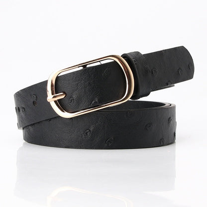 Fashion All-matching Pin Buckle Women's Belt
