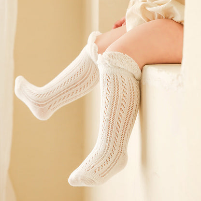 Mesh Thin Breathable Baby Lace Long Socks