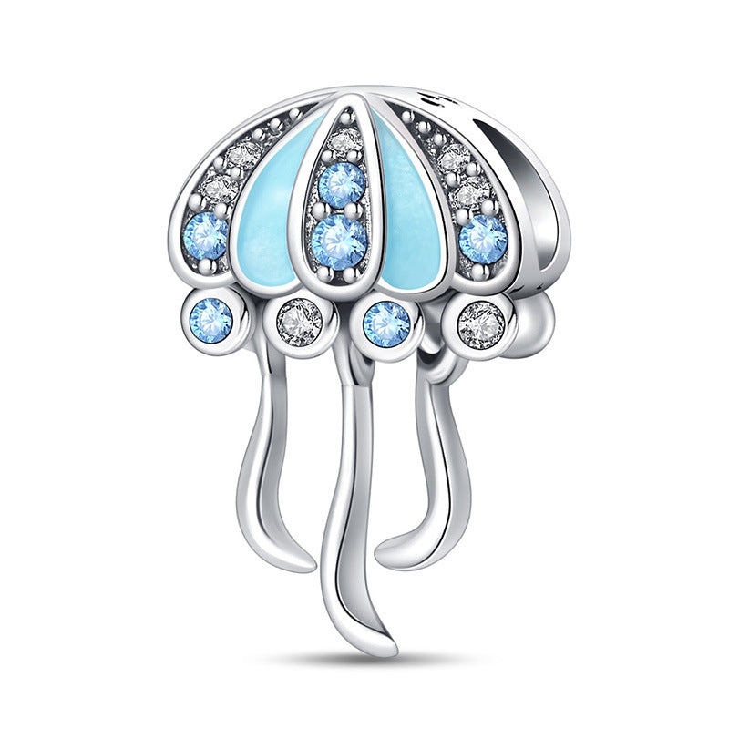 Marine Life Series Silver-Plated DIY Loose Beads For Jewelry Making
