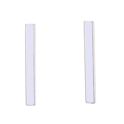 Personalized Minimalist Single-bar Stud Earrings Chic And Mini For Women