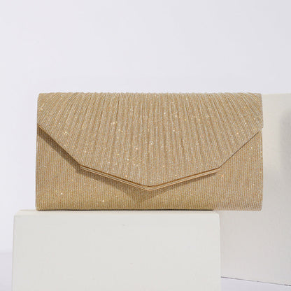 Vintage Womens Evening Clutch With Flap Pillow Bag Socialite Party Banquet Tote