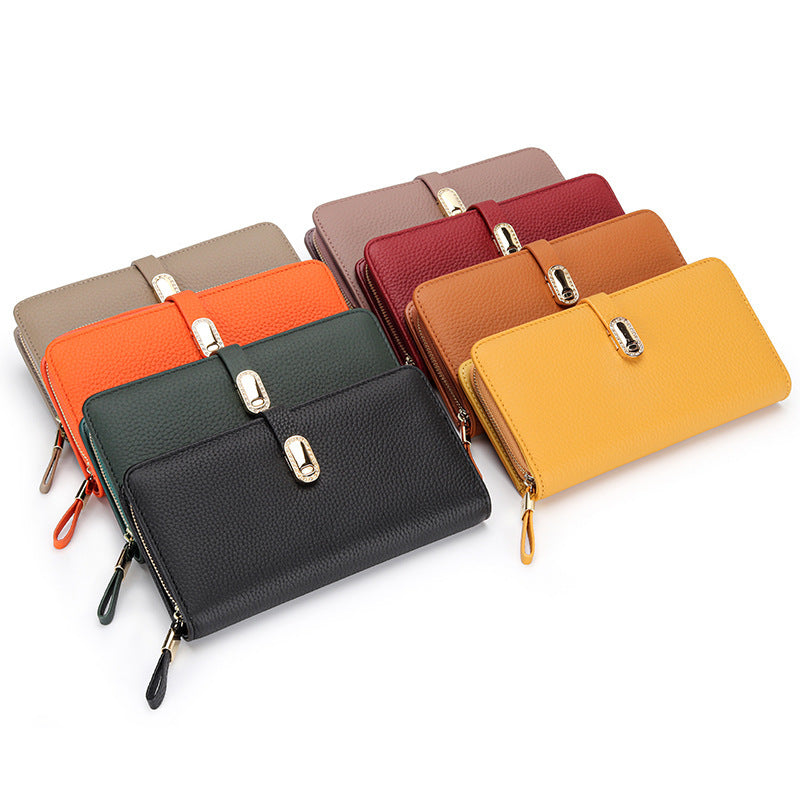 Large Capacity Zipper Handbag with Phone Holder