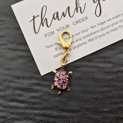 Colorful Oil-drop Turtle Keychain Pendant, Alloy Accessory, Creative Design