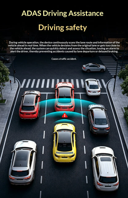 High-definition Car 4K Front And Rear Dual-recording In-vehicle Dashcam