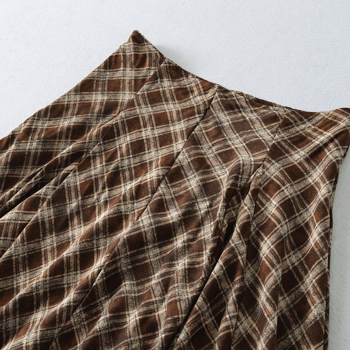 Retro Versatile Plaid Skirt For Women