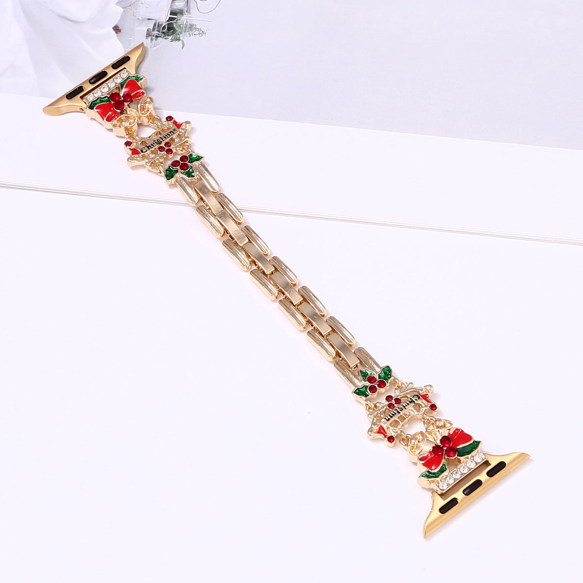 New Christmas Watch Strap Suitable For IWatch Chain Case Iwatch56789Sechristmas