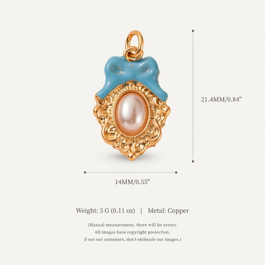 Loving-heart Pendant Shell And Boweveryday Accessories