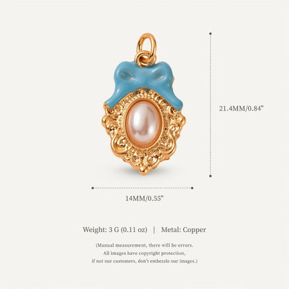 Loving-heart Pendant Shell And Boweveryday Accessories