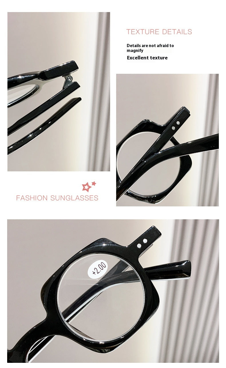 Anti-blue Light Retro Frame Presbyopic Glasses Men Old Reading Glasses