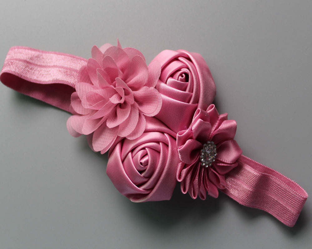 Children's Chiffon Rose Elastic Hair Band