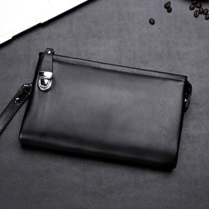 Cowhide Korean-style Casual Large-capacity Clutch Bag