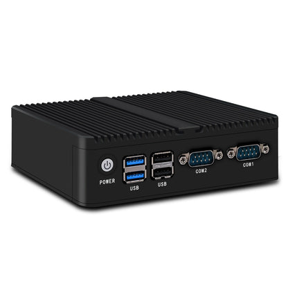 Industrial Control Quad-core Dual-network Microcomputer Embedded Fanless Mini-host
