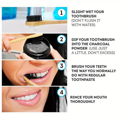Deep-Cleaning Oral Care Activated Charcoal Tooth Powder
