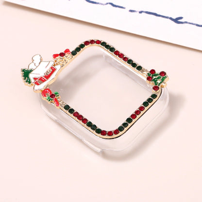 New Christmas Watch Strap Suitable For IWatch Chain Case Iwatch56789Sechristmas