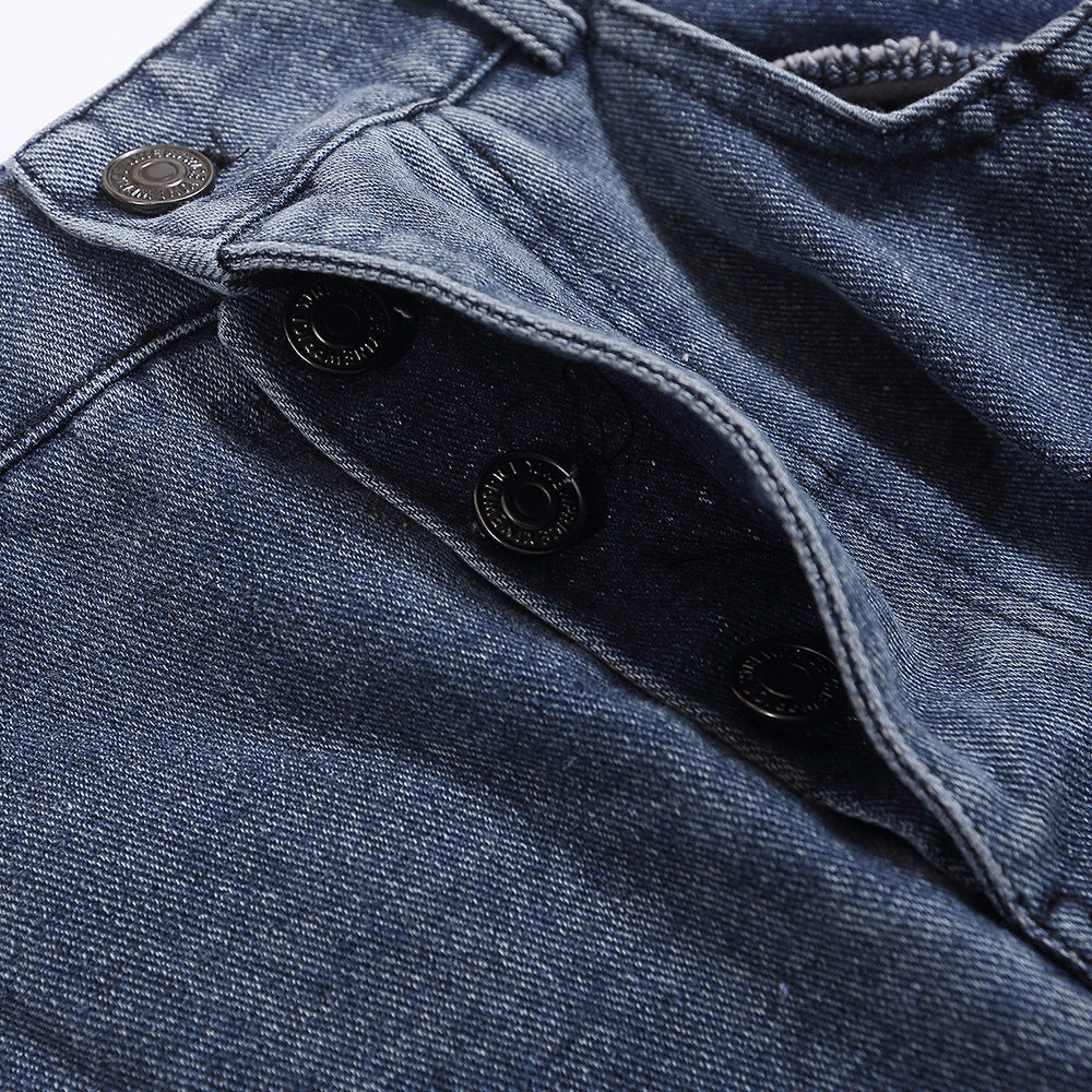 Fashion Side Striped Straight Jeans Men