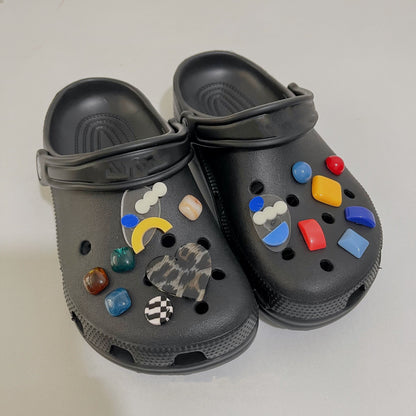 Shoe Flower Irregular Geometric Patch Accessories