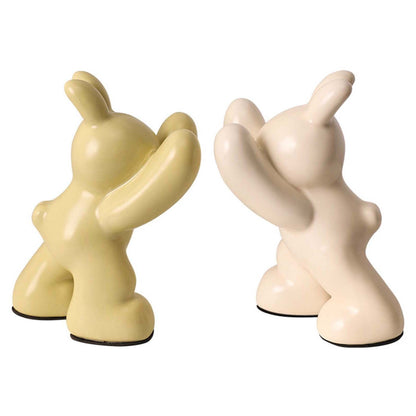 Animal Figurine Ceramic Bookends – Decorative CD & DVD Holders