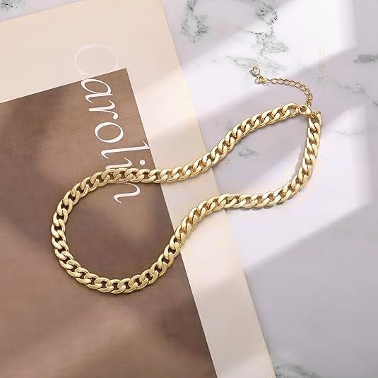 Stainless Steel Necklace With 18K Gold Plating
