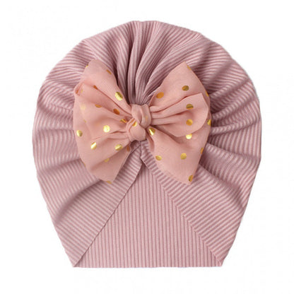 Children's Bow Knot Pullover Hat Baotou