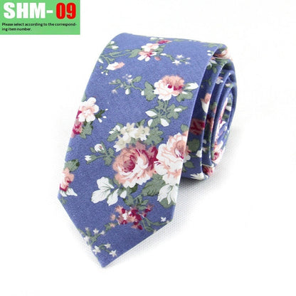 Narrow Casual Patterned Tie For Men