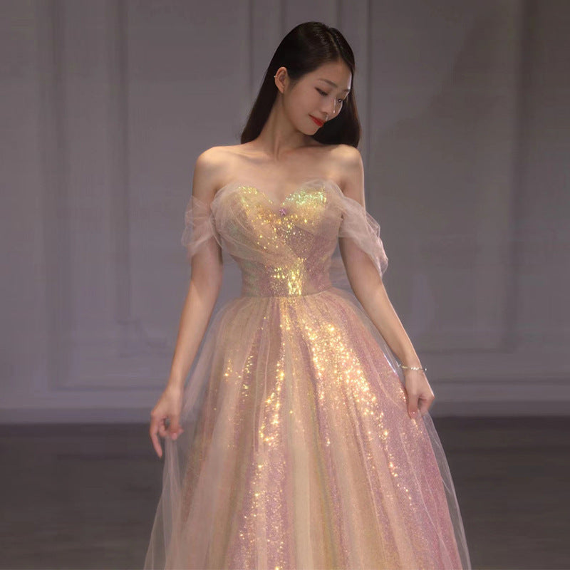 Mermaid Off-Shoulder Evening Dress