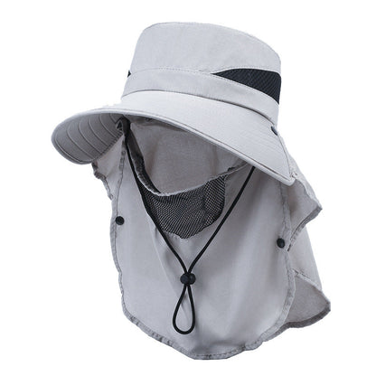 Hat Men's Sun-shade Fisherman Hat Big Brim Sun-proof Fishing Hat