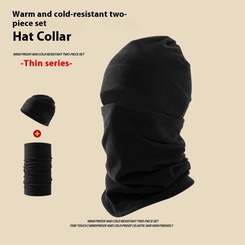 Dralon Winter Wind Mask Hat Men Two-piece Set