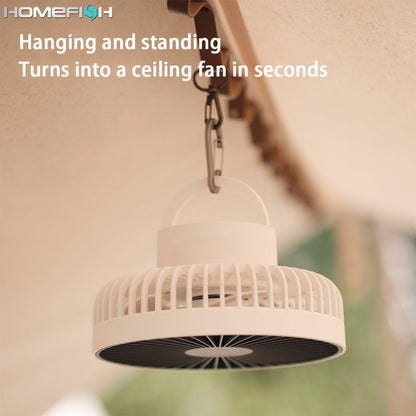 Camping Fan Tripod Portable Hanging Fan
