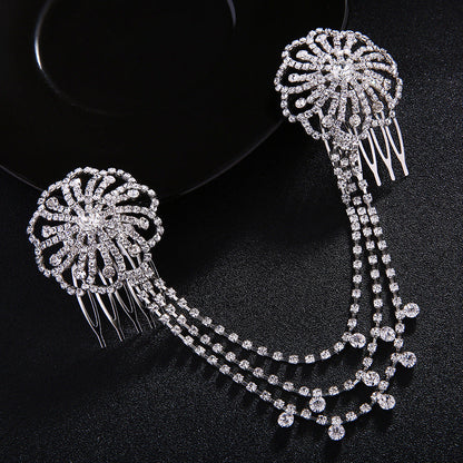 Retro Disc Hair Comb Wedding Dress Accessories