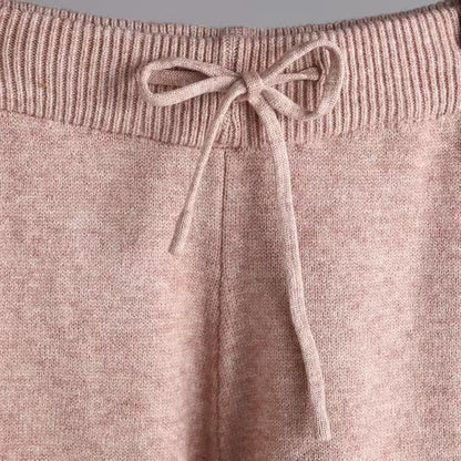 Women's Loose-fitting Half-turtleneck Knitted Set