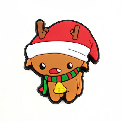Christmas Accessories PVC Soft Rubber Shoe Buckles