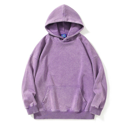Combed Velvet Cotton Hooded Sweater