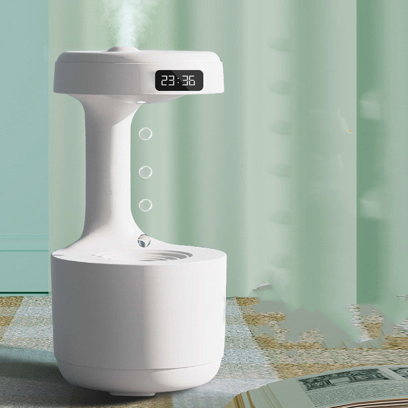 Anti-Gravity Humidifier with Clock Aroma Diffuser