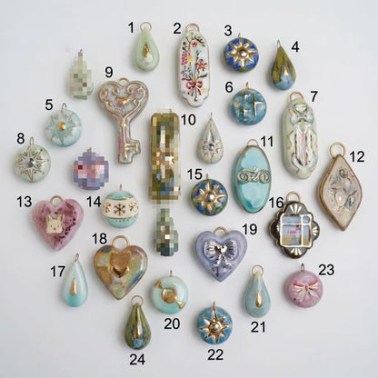 Loving Heart Water Drop Accessory Pendant