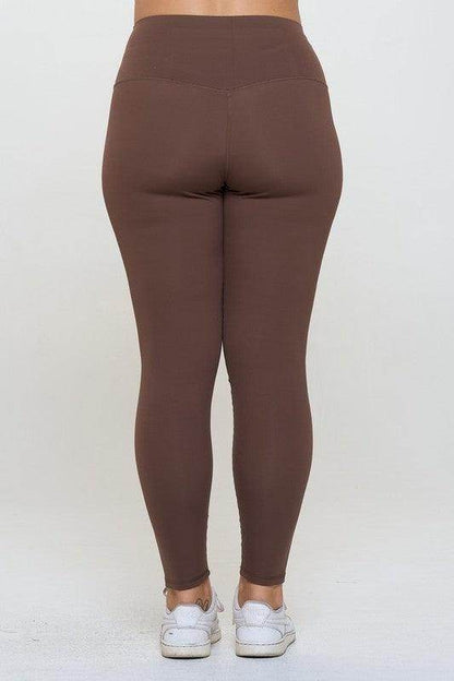 Yelete Full Size Fleece Lined High Waisted Leggings for Comfort