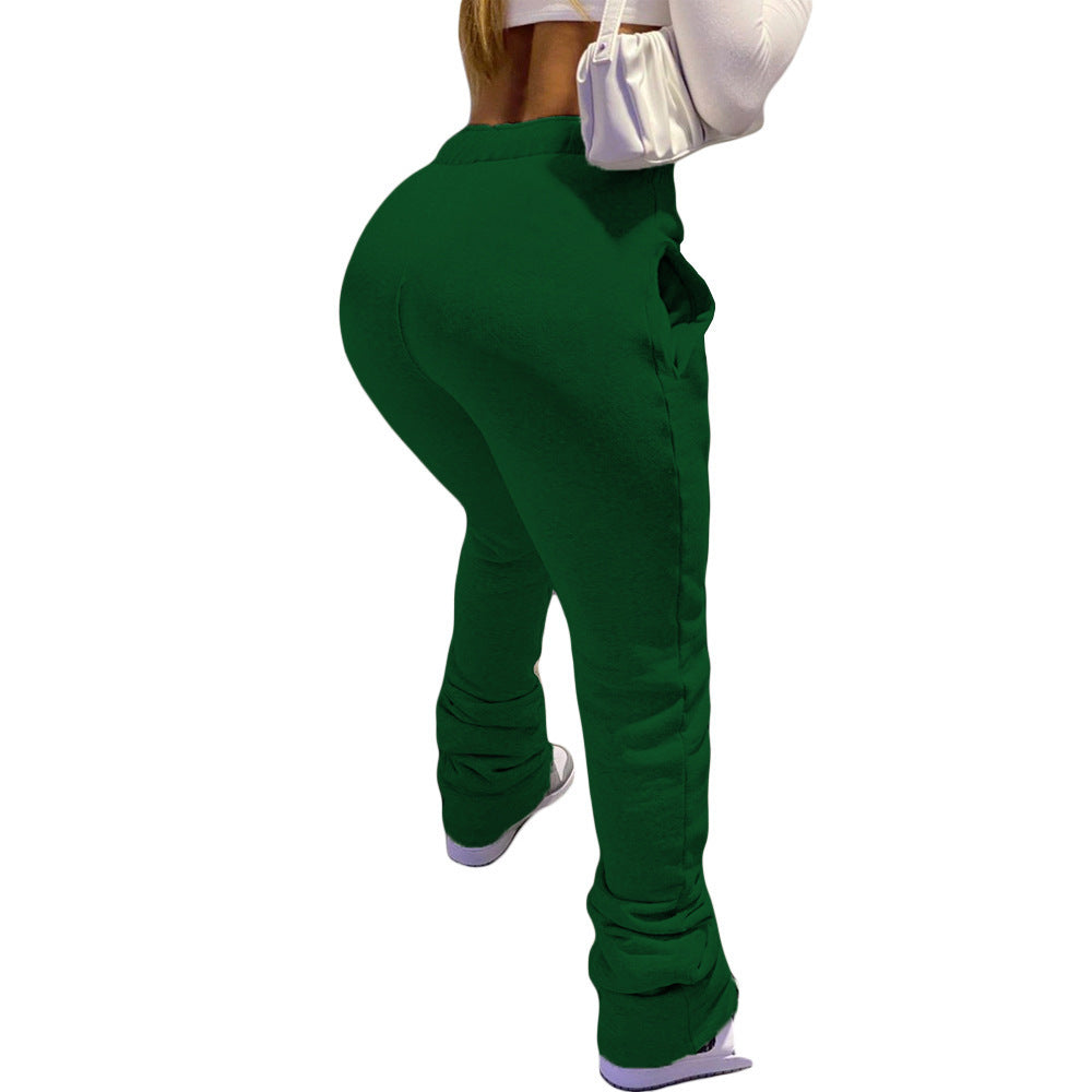 Womens Casual Sporty Drawstring Jogger Pants With Pockets
