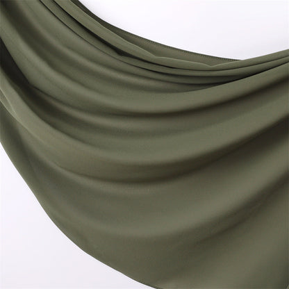 Soft Draping Solid-color Scarf For Women