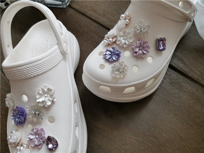 Shoe Flower Dream Purple Flower Decoration Accessories