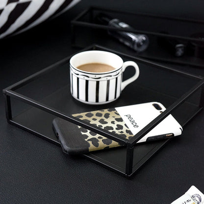 Tea Break Dessert Rack Set Simple Modern Black Iron Cake Plate Marble Tray Creative Cake Rack