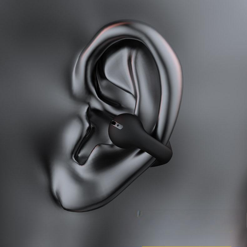 JX80 bone conduction clip on Bluetooth earphones with spray code noise reduction, high battery life, and no delay