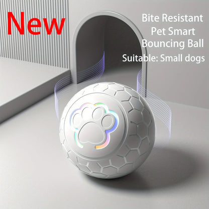 Interactive Pet Toy Ball - Rechargeable, Bite Resistant, Automatic Smart Bouncing Balls